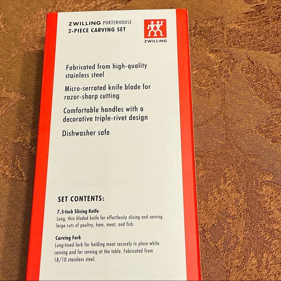 Zwilling J.A. Henckels Knife + Fork Carving Set – New in Box - Picture 4 of 4
